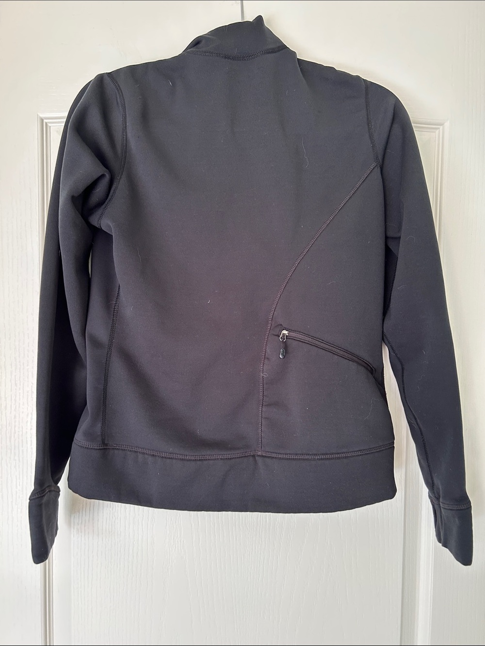 Patagonia Black Zip-Up Wind-Front Fleece Jacket - Picture 4 of 5